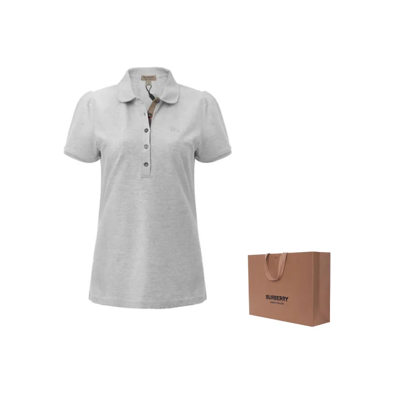 Burberry Polo Shirt Women's Gray-7