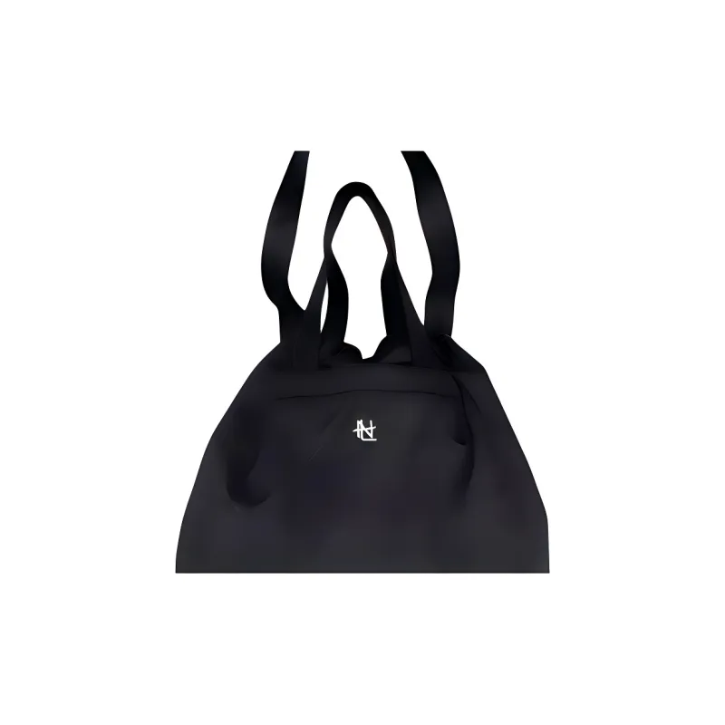 Nanamica Cotton Tote Bag, Shopping Bag, Shoulder Bag, Handbag Unisex Black-1