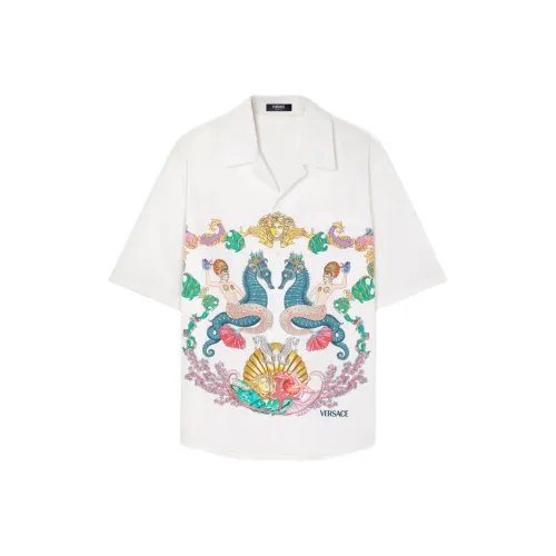VERSACE CORAL THEATRE Shirt Men's White