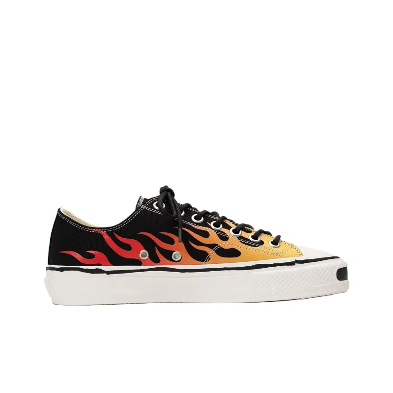 MIHARA YASUHIRO 'Joey'Fire Pattern Vulcanized Low Top Skateboard Shoes Unisex-7