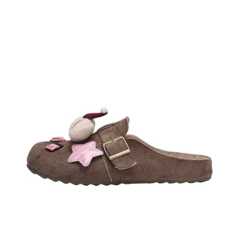 XMISTUO Quiet Abrasion Resistant Slip Resistant Closed Toe Slippers Women's