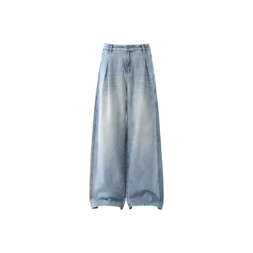 NANDCHN Jeans Unisex Light Blue