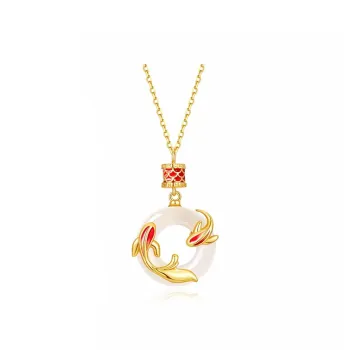 Yagu Natural Chalcedony Necklaces Women's