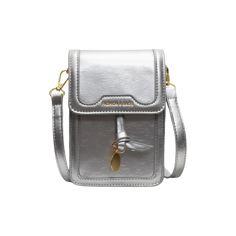 TOUTSEUL YOLO PU Cell Phone Pouch Women's White/Silver/Black/Pink-8