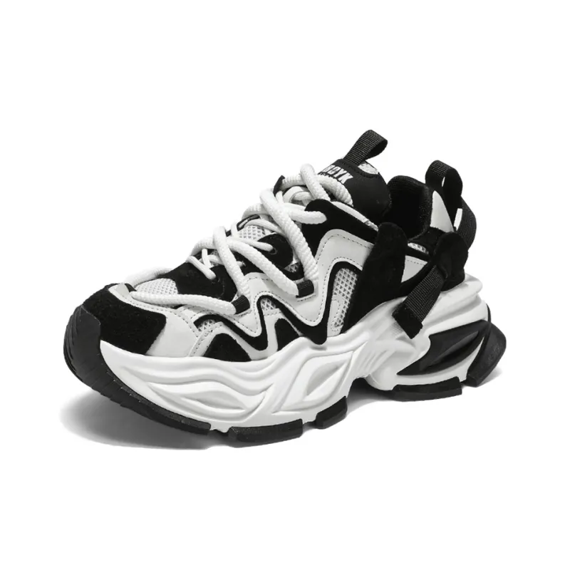 HACKBUTEER Low Top Chunky Sneakers Men's Box Included-7