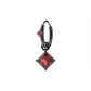 Gothic Red Zircon Hoop Earring (Single)