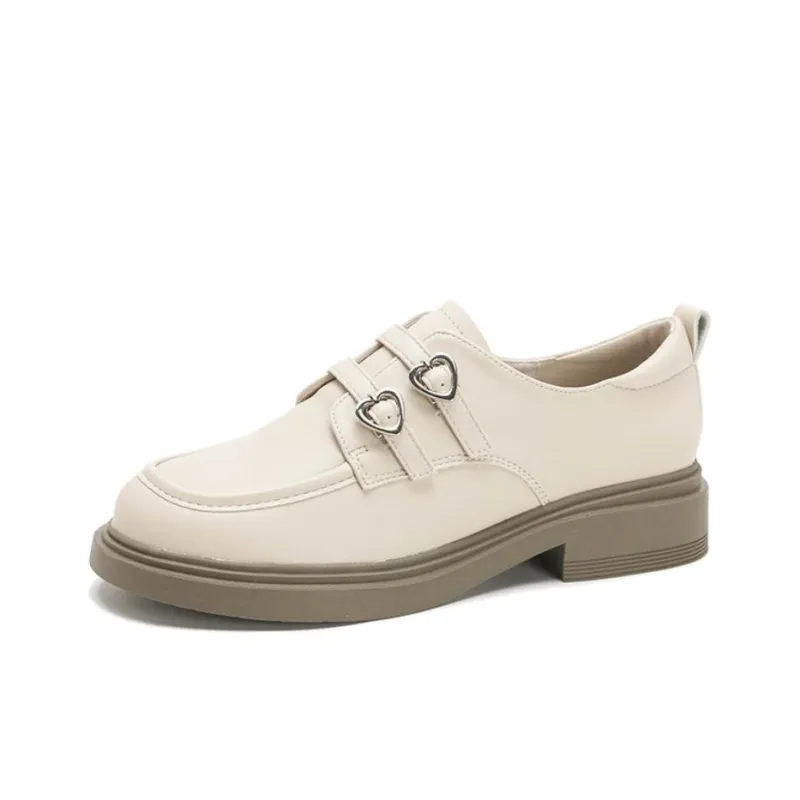 City camel Loafers Women's Apricot Black-4