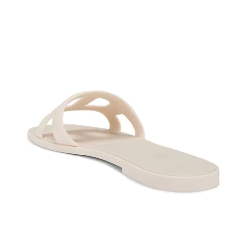 STEVE MADDEN Abrasion Resistant Slide Slippers Women's Ivory White-3