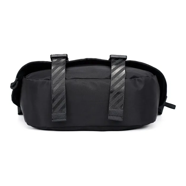 BEN SHERMAN Nylon Messenger Bag, Shoulder Bag Unisex Black-3