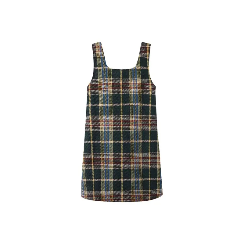 POPO.INFO Slip Dresses Women's Plaid-1