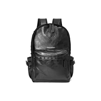 Mulinsen PU Backpack Unisex Black