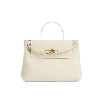 Bottega Veneta Calfskin Tote Bag, Shopping Bag, Shoulder Bag, Crossbody Bag, Handbag Medium Size Women's Sea Salt Color