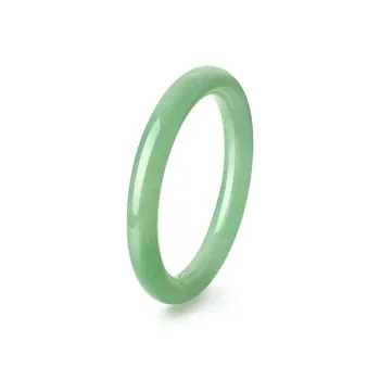 Artisan Lock Heart Jade Natural Aventurine Bangles Women's