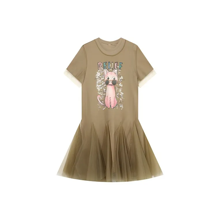 LUYOUYE Short Sleeved Dress Women's-0