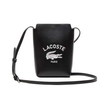 LACOSTE PU Shoulder Bag Mini Women's Black