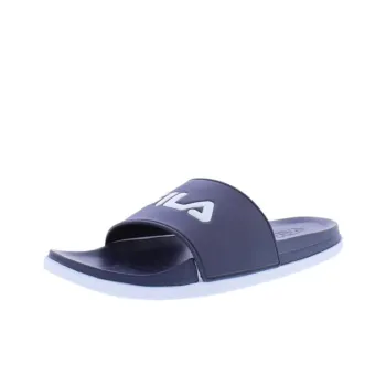 FILA DRIFTER Rubber Sole Slip Resistant Abrasion Resistant Slide Slippers Men's Blue