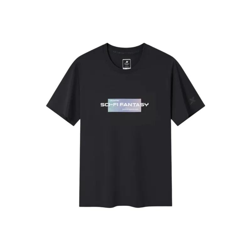 XTEP T Shirts Men Jet Black-0