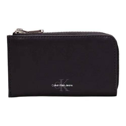 CALVIN KLEIN Leather Clutch Men's Black