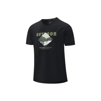 XTEP T Shirts Men Jet Black
