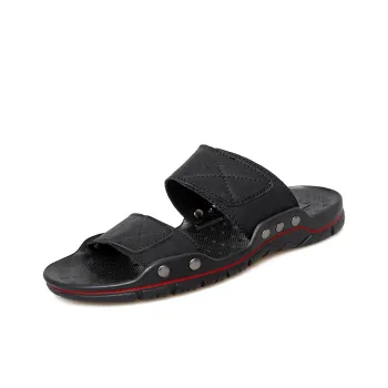Eminu Rubber Sole Slip Resistant Slide Slippers Men's
