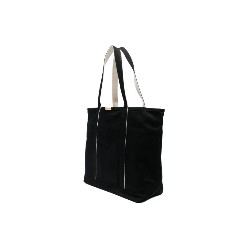 PORTER Cotton Tote Bag Shopping Bag Shoulder Bag Handbag Men's Black-1