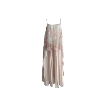 DOKZB Slip Dresses Women's Rock Sugar Powder