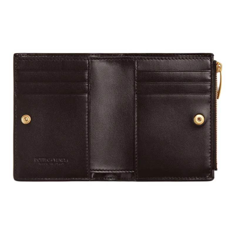 Bottega Veneta Intrecciato Lambskin Wallet Trumpets Women's Candy Color-1