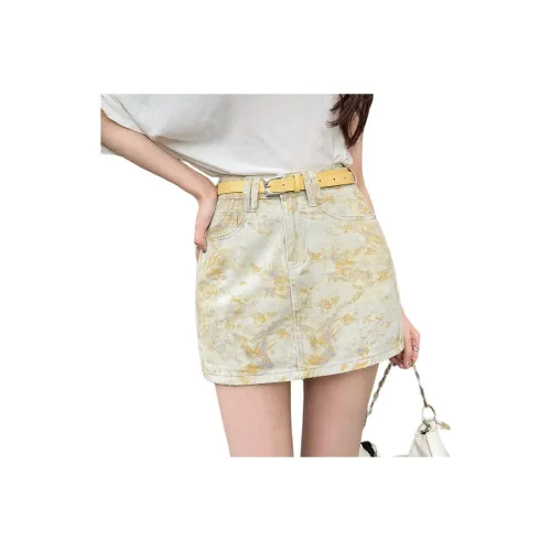 Mu Xiao Xin Cargo Short Skirts Women's