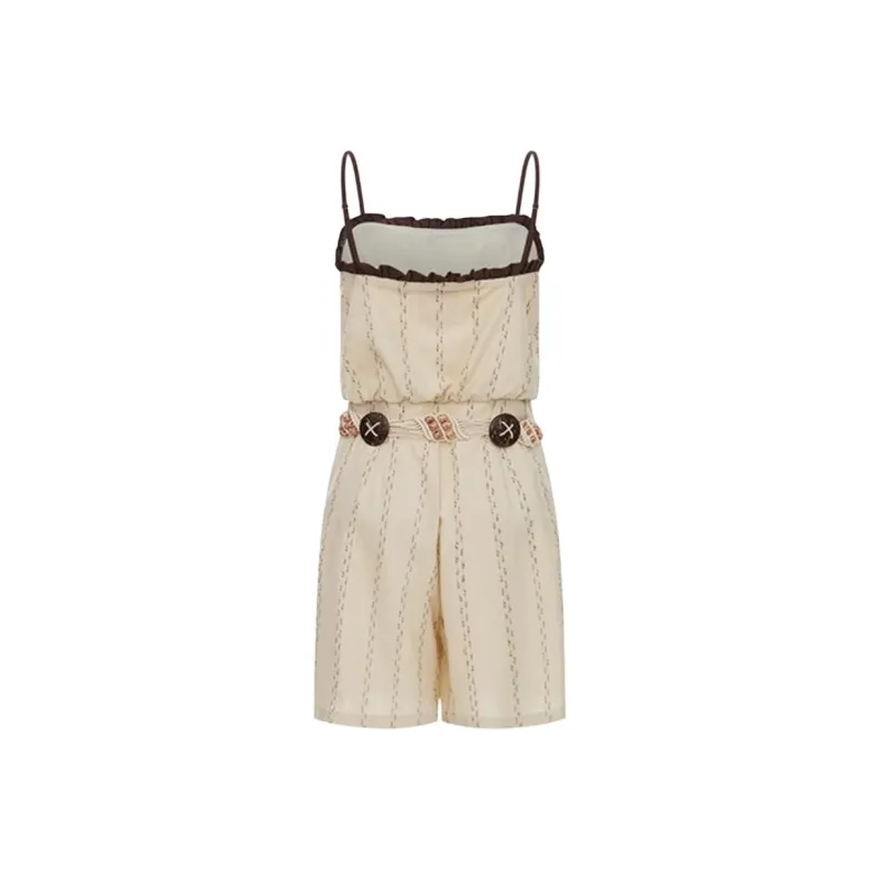 PALAVAS Jumpsuits Women's Beige Brown-1