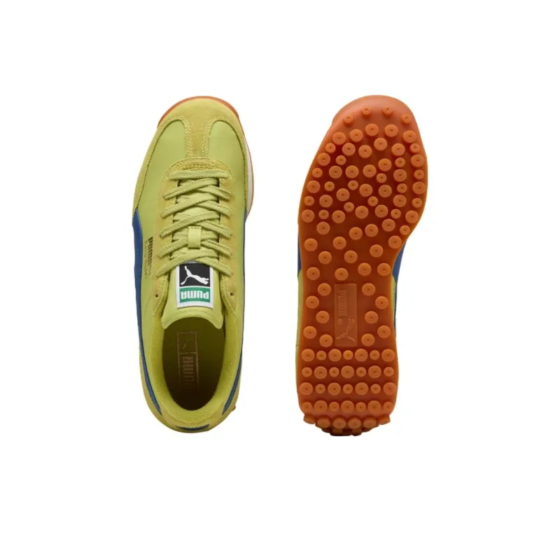 PUMA Easy Rider Vintage Anti Slip Wear Resistant Low Top Casual Shoes Unisex Green Blue-3