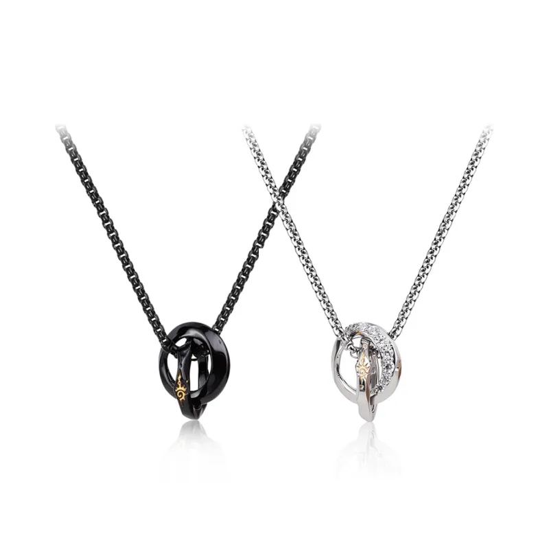 FOREVER MELODY Sterling Silver Necklaces Men's-7