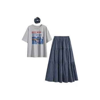 AINUOERMY Two Piece Skirt Sets Women's