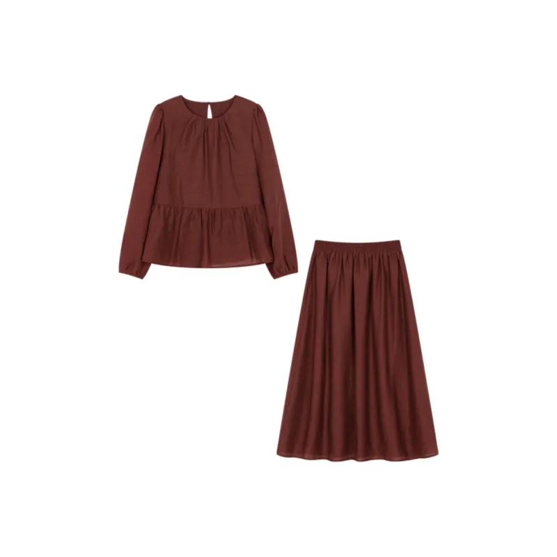 LUYOUYE Two Piece Skirt Sets Women's-0