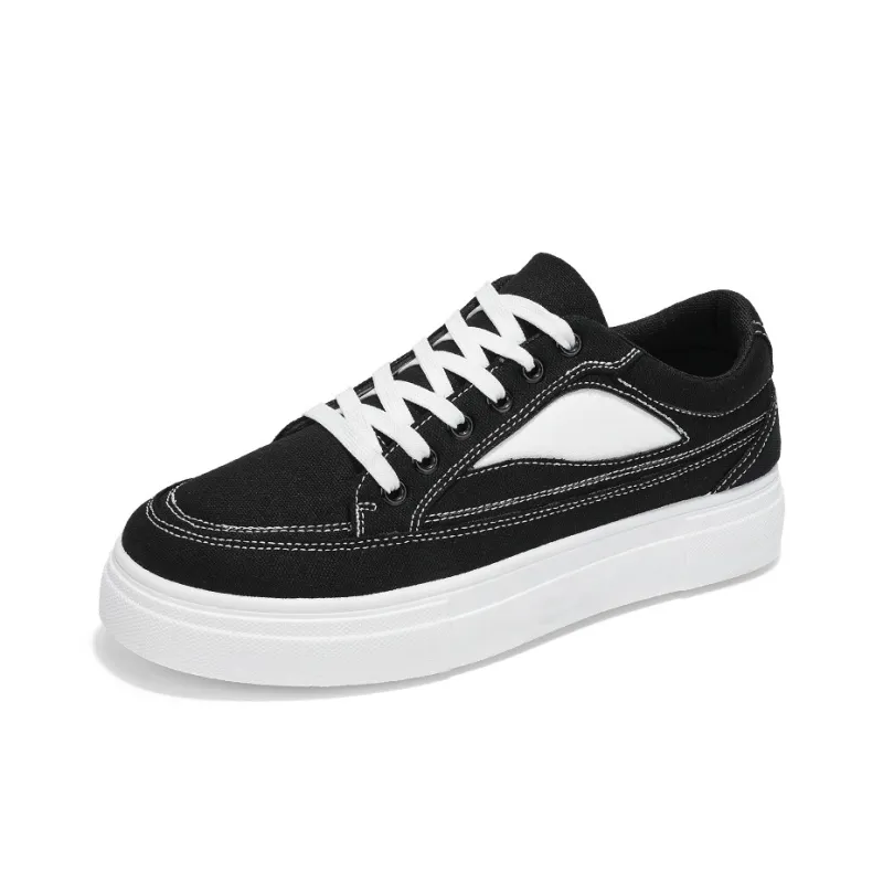 Sportful Slip Resistant, Abrasion Resistant, Height Increasing Cushioning Low Top Canvas Shoes Men's-1