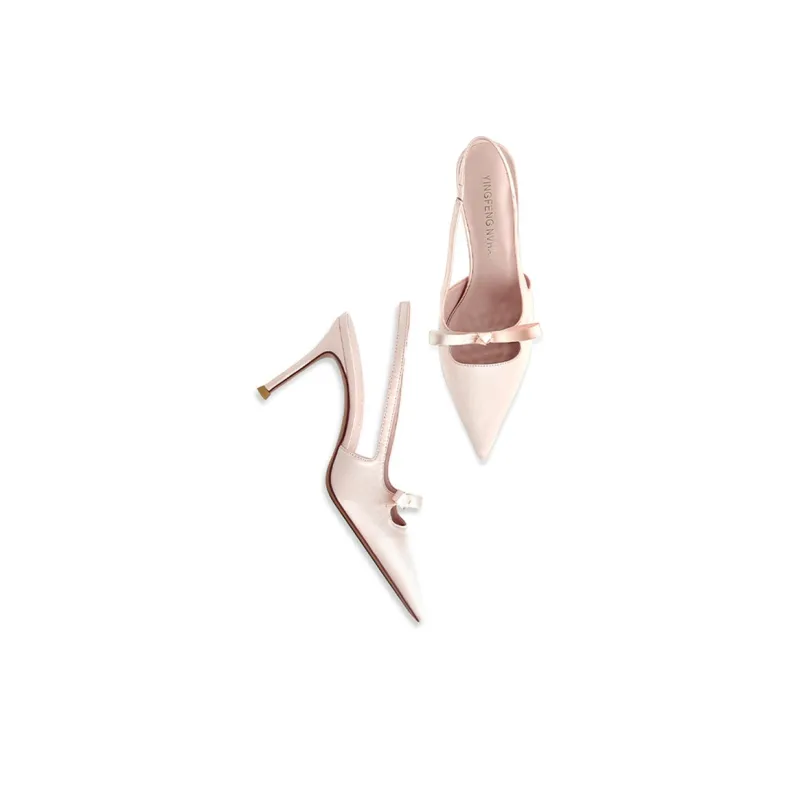 GOSO Slim Heel High Heels 8CM Women's Pink-4
