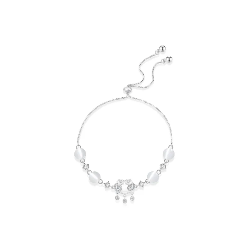 Master Kim Glass Cat Eye Bracelets Women's-0