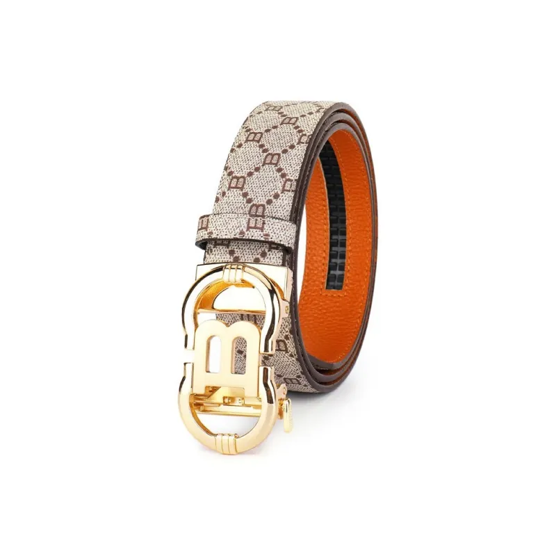 ROBINHOOD Top Grain Cow Leather Belts Men's 3.5cm-0