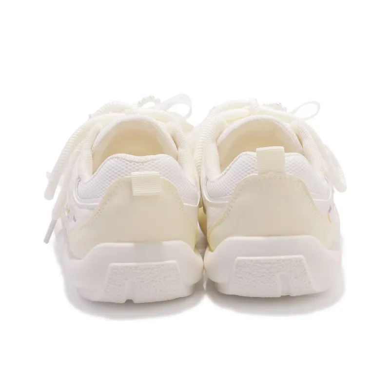 Shen Linsen Abrasion Resistant Breathable Low Top Skateboard Shoes Women's Light Yellow-4