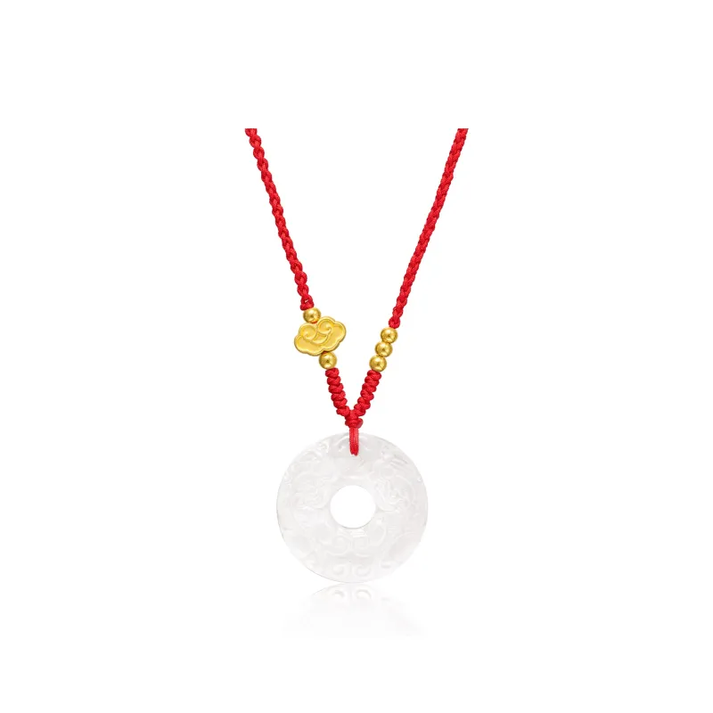 QUIET LOVE Natural Chalcedony Pendants Unisex-3