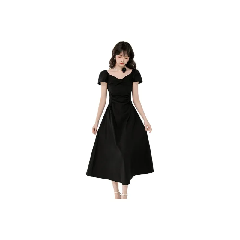 Si Bei'er Short Sleeved Dress Women's-5