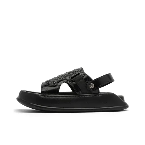 WEISHIBANGWEI Beach Sandals Men's Black