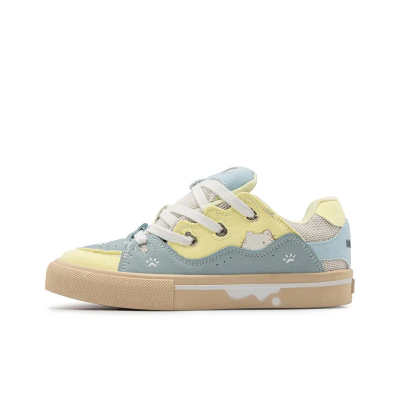 Babak Low Top Skateboard Shoes Women's Blueberry-27