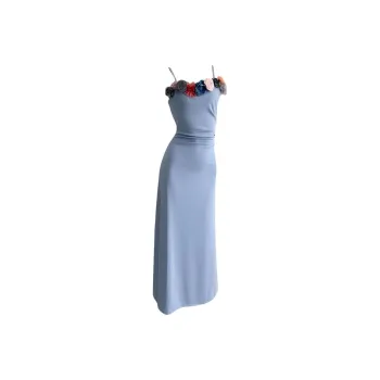 DOKZB Slip Dresses Women's Blue