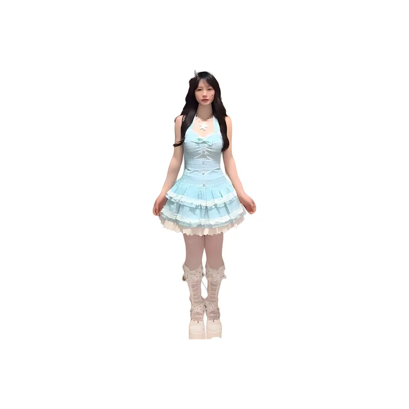 Flowers In Water Slip Dress Women's-2