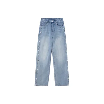 LUYOUYE Jeans Women's Light Blue