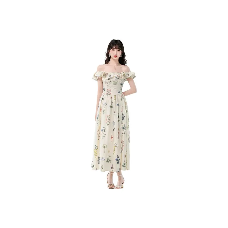 Si Bei'er Short Sleeved Dress Women's-0