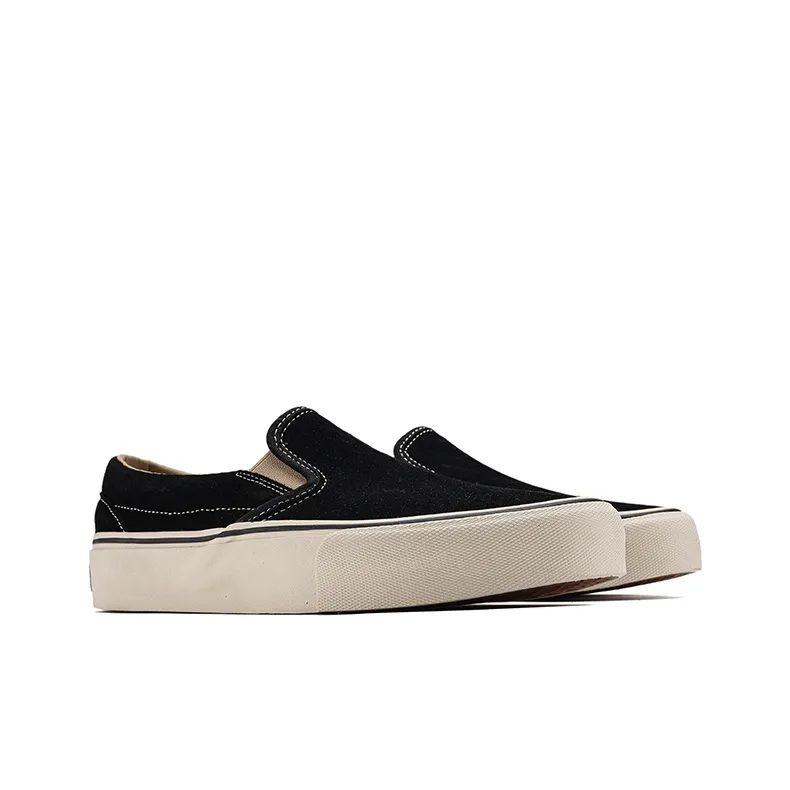 Fang Sanhuo Coverage Cushioning Low Top Skateboard Shoes Unisex Black-1