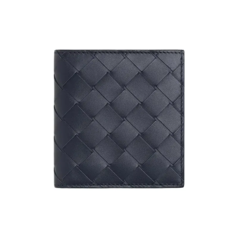 Bottega Veneta Calfskin Wallet Men's Abyss & Cypress Wood Color-0