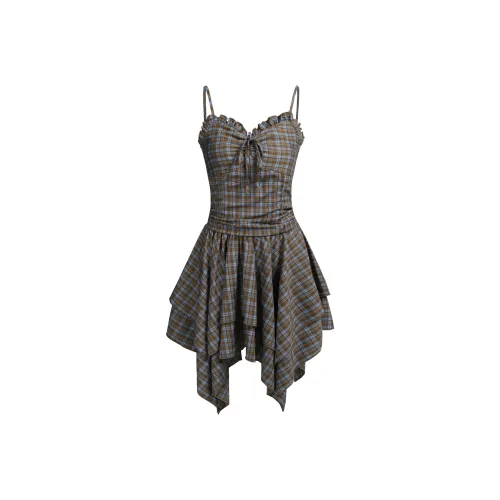BEAR UNION Slip Dresses Women's Coffee