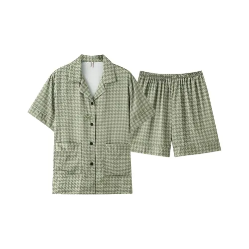 Pretty Lady Pajama Set Women's 2 Pack Light Green